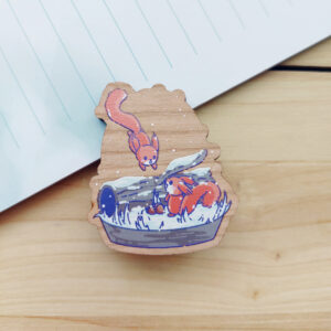 Pins bois hiver ecureuils