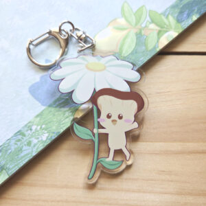Porte-clé Champi avec sa fleur