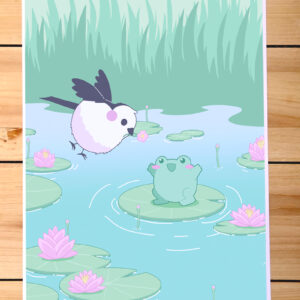 Print A4 Bibi et grenouille