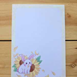 Bloc-notes A6 Lapin tournesol