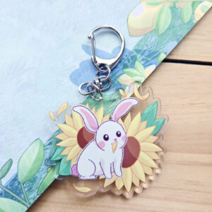Porte-clé Lapin tournesol