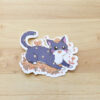 Sticker chat bouton d'or